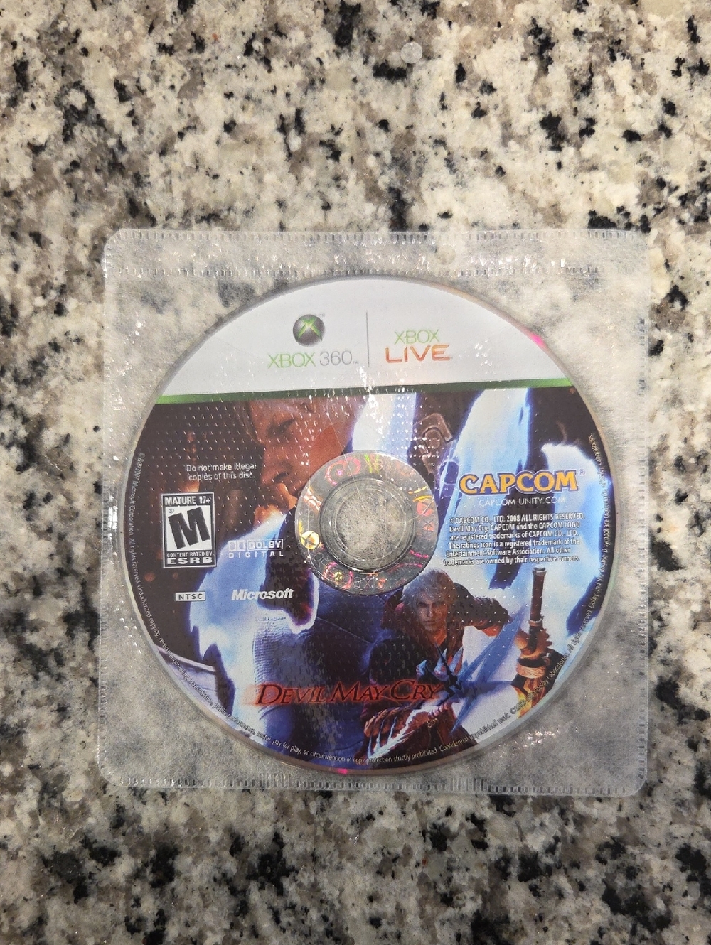 Devil May Cry Xbox 360 Game Disc - NO CASE
